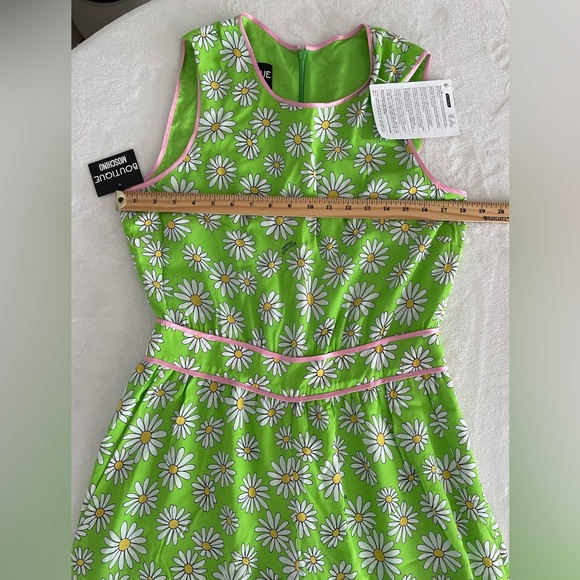 Boutique Moschino Size 10 Daisy Floral Punk Trim Jumpsuit with Pockets NWT - Picture 14 of 17